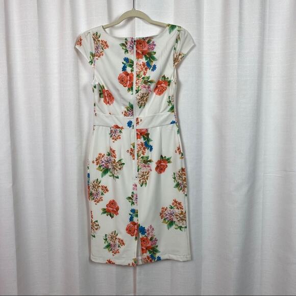 ModCloth White Floral Elegant Reflections Dress Sz.S NWT - Picture 5 of 8